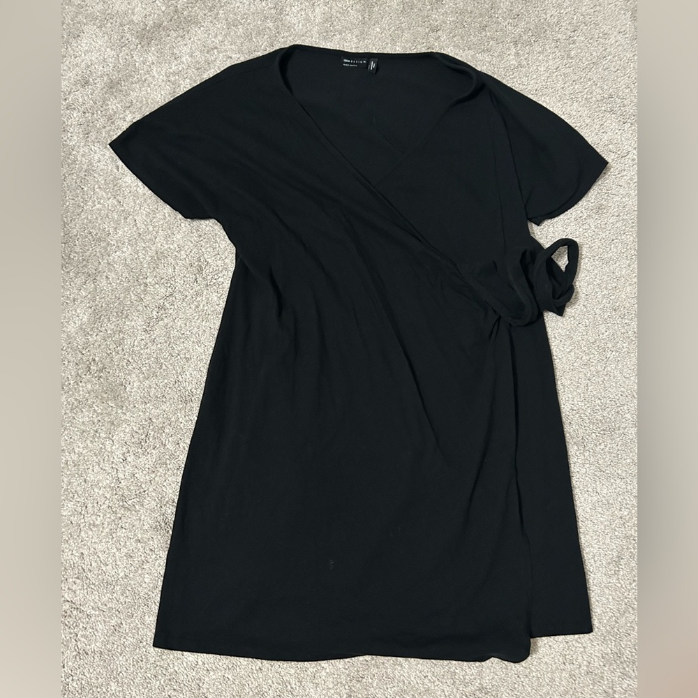 Maternity Black Wrap Dress